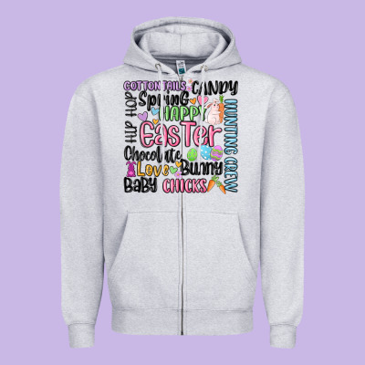 Easter Subway Zipper Hoodie Designed By Maliassmallbusiness