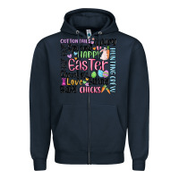 Navy easter subway Zipper Hoodie - MaliasSmallBusiness