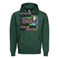 Sports Green easter subway Zipper Hoodie - MaliasSmallBusiness