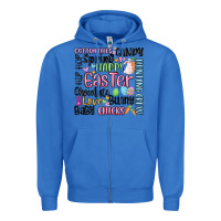 True Royal easter subway Zipper Hoodie - MaliasSmallBusiness