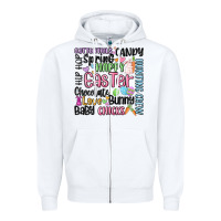 White easter subway Zipper Hoodie - MaliasSmallBusiness