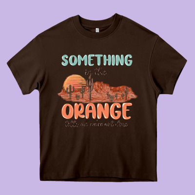 Something In The Orange Heavy Core Tee Designed By Maliassmallbusiness