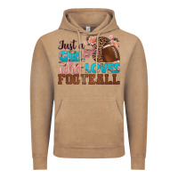 Vintage Coffee just a girl who loves football Vintage Hoodie - HRA Design Shop
