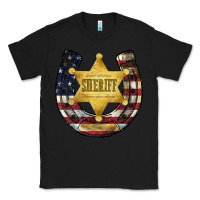 Black sheriff american flag Classic Tee - JahusDesignShop