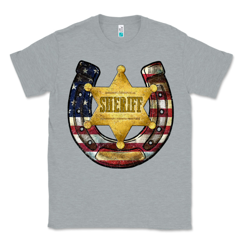 Sheriff American Flag Classic Tee by JahusDesignShop | Teevron