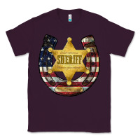 Plum sheriff american flag Classic Tee - JahusDesignShop