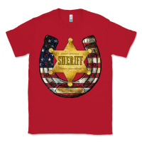 Red sheriff american flag Classic Tee - JahusDesignShop