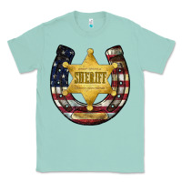 Seafoam sheriff american flag Classic Tee - JahusDesignShop