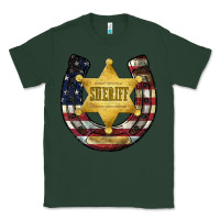 Sports Green sheriff american flag Classic Tee - JahusDesignShop