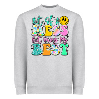 Heather Grey bit of a mess but doing my best Heavyweight Sweatshirt - JahusDesignShop