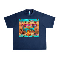 Navy camp fire squad Urban Heavy Tee - JahusDesignShop