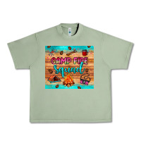 Oil Green camp fire squad Urban Heavy Tee - JahusDesignShop