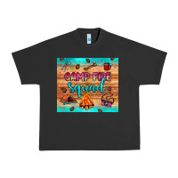 Pigment Black camp fire squad Urban Heavy Tee - JahusDesignShop