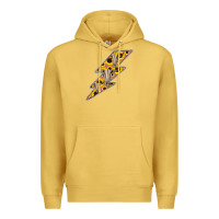 Antique Gold Sunflower and Skull Lightning Premium Hoodie - Bettercallsaul