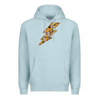 Blue Mist Sunflower and Skull Lightning Premium Hoodie - Bettercallsaul