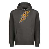 Charcoal Heather Sunflower and Skull Lightning Premium Hoodie - Bettercallsaul