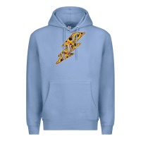 Colony Blue Sunflower and Skull Lightning Premium Hoodie - Bettercallsaul
