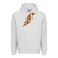 Dove Grey Sunflower and Skull Lightning Premium Hoodie - Bettercallsaul