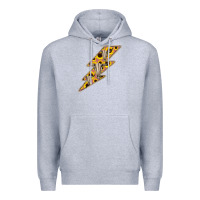 Heather Grey Sunflower and Skull Lightning Premium Hoodie - Bettercallsaul