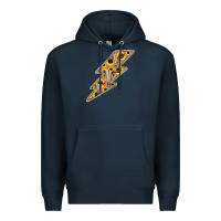 Navy Sunflower and Skull Lightning Premium Hoodie - Bettercallsaul