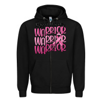 Black breast cancer warrior Zipper Hoodie - MaliasSmallBusiness