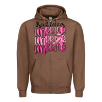 Chestnut breast cancer warrior Zipper Hoodie - MaliasSmallBusiness