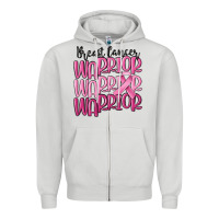 Dove Grey breast cancer warrior Zipper Hoodie - MaliasSmallBusiness