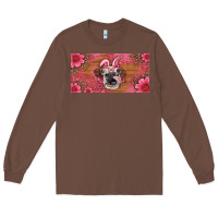 Chestnut easter heifer with bunny ears and glasses license plate Long Sleeve Tee - Artiststas