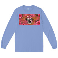 Colony Blue easter heifer with bunny ears and glasses license plate Long Sleeve Tee - Artiststas