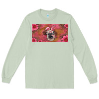 Matcha easter heifer with bunny ears and glasses license plate Long Sleeve Tee - Artiststas