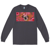 Smoke easter heifer with bunny ears and glasses license plate Long Sleeve Tee - Artiststas