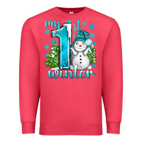 Cardinal My 1 St Winter With Cute Snowman Premium Sweatshirt - BundleAndBundleShop