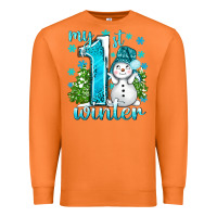 Carrot My 1 St Winter With Cute Snowman Premium Sweatshirt - BundleAndBundleShop