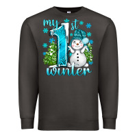 Smoke My 1 St Winter With Cute Snowman Premium Sweatshirt - BundleAndBundleShop