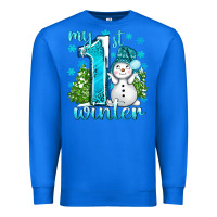 True Royal My 1 St Winter With Cute Snowman Premium Sweatshirt - BundleAndBundleShop