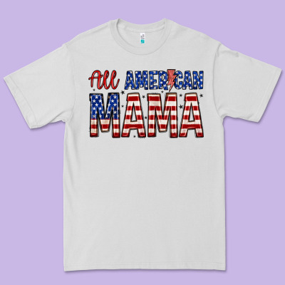 All American Mama Zillion Premium Tee Designed By Zillion Design Studio