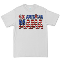 Dove Grey all american mama zillion Premium Tee - Zillion Design Studio