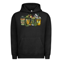 Pigment Black Army coffee cups 4th of july Urban Hoodie - HowdyJamesFarm