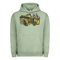 Pigment Oil Green Army coffee cups 4th of july Urban Hoodie - HowdyJamesFarm