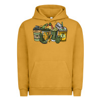 Pigment Peanut Butter Army coffee cups 4th of july Urban Hoodie - HowdyJamesFarm
