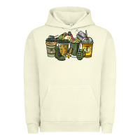 Pigment Pistachio Army coffee cups 4th of july Urban Hoodie - HowdyJamesFarm