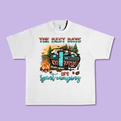The Best Days Are Spent Camping Urban Heavy Tee Designed By Jahusdesignshop