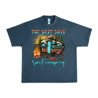 Midnight Navy the best days are spent camping Urban Heavy Tee - JahusDesignShop