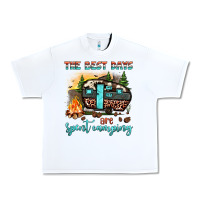 White the best days are spent camping Urban Heavy Tee - JahusDesignShop