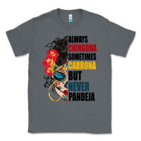 Charcoal Heather always chingona sugar skull Classic Tee - BundleAndBundleShop
