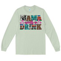Matcha western mama needs a drink Long Sleeve Tee - Artiststas