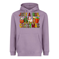 Lavender just a girl who loves christmas Heavyweight Hoodie - MaliasSmallBusiness