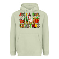 Matcha just a girl who loves christmas Heavyweight Hoodie - MaliasSmallBusiness