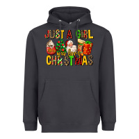 Smoke just a girl who loves christmas Heavyweight Hoodie - MaliasSmallBusiness
