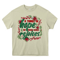 Mossy a thrill of hope the weary world rejoices Heavy Core Tee - MaliasSmallBusiness